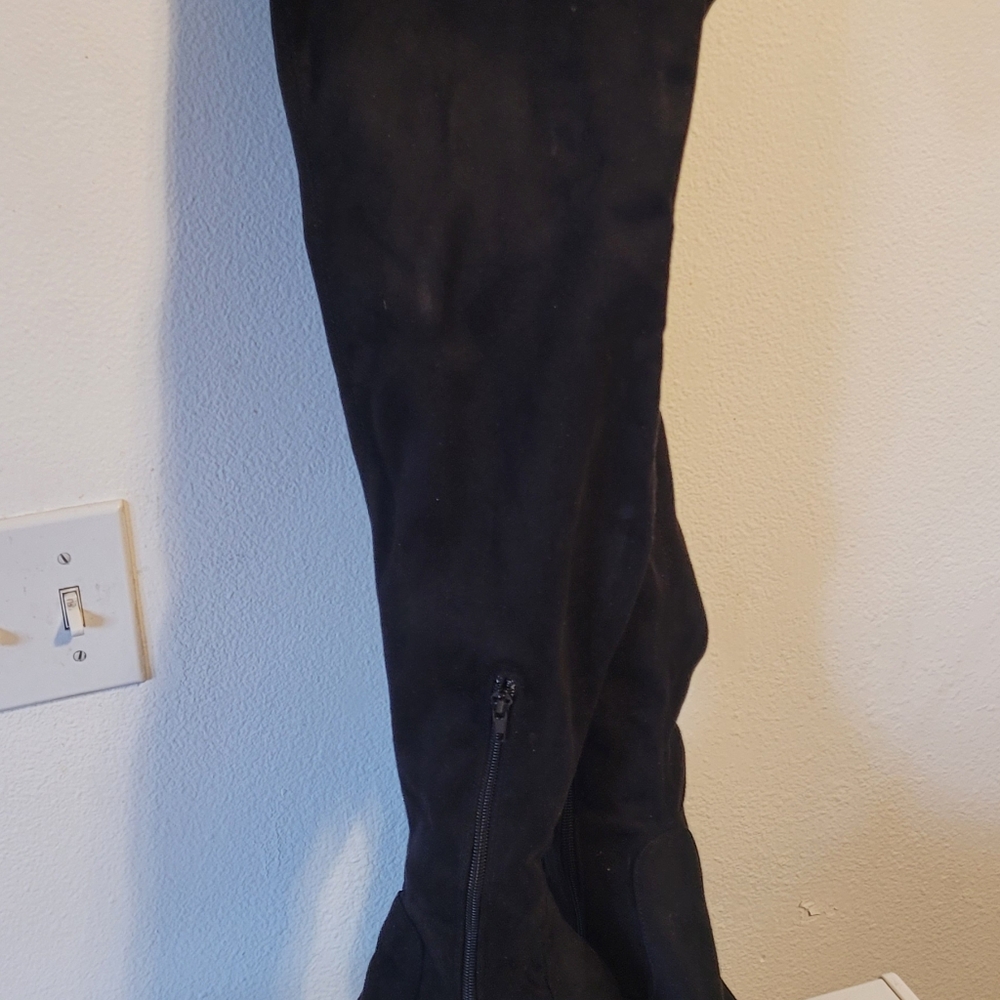 Black diba Boots Thigh High Women's  Sz 9.5 - Picture 6 of 14